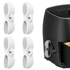 4 Pack Cord Organizer For Appliances, Kitchen Cord Appliance Cord Winder Cable Organizer, Cord Holder Cord Wrapper For Appliances Stick On Coffee Maker, Mixer, Blender, Air Fryer (4*White)