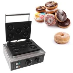 Electric Donut Machine, 5 Holes Stainless Steel Commercial Donut Machine For Kitchen (US Plug 110V) -KitchenAid Shop 41zUSwqkx1L 2