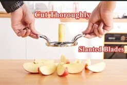 Apple Slicer And Corer 【UPGRADED】Apple Cutter Stainless Steel Heavy Duty【4-in-1】 Kitchen Gadgets- Extra Large Decorer Tools - 12 Slices Wedger Ultra Sharp -KitchenAid Shop 41zUrcUMhUL