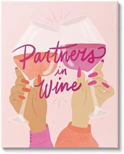 Stupell Industries Wine Partners Text Glam Sassy Friends Calligraphy, Design By EmmaKisstina -KitchenAid Shop 41zczce1wOL. AC