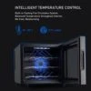 Wine Cooler Refrigerator, 12 Bottle Wine Fridge Small, Countertop Wine Cooler With Digital Temperature Control, Mini Freestanding Wine Cellars Glass Door For Home, Office, Bar -KitchenAid Shop 41ze7No536L