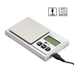 Scale 220g/ 0.01g, Digital Pocket Scale 100g Calibration Weight,Mini Jewelry Scale, Kitchen Scale,6 Units Conversion, Tare & LCD Display, Auto Off, Rechargeable Battery -KitchenAid Shop 41zeNnDlBvL