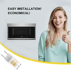 G8 LED Bulb, 20W Microwave Light Bulbs Under Hood Replacement For GE Samsung Microwave Oven, Replaces WB25X10019, 120V Warm White 3000K, 2Pack 14 G8 LED Bulb, 20W Microwave Light Bulbs Under Hood Replacement For GE Samsung Microwave Oven, Replaces WB25X10019, 120V Warm White 3000K, 2Pack -KitchenAid Shop 41zgWki6xkL