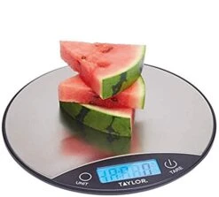 Taylor Pro Digital Kitchen Scales With Brushed Finish In Gift Box, 5 Kg / 5000 Ml Capacity