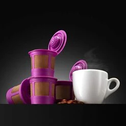 4 Reusable K Cups For Keurig Coffee Makers - BPA Free Universal Fit Purple Refillable Kcups Coffee Filters For 1.0 And 2.0 Keurig Brewers -KitchenAid Shop 41zi8VnrTsL
