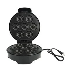 Mini Donut Maker, 110V 1000W ABS Electric Donut Press Machine With Non-stick Surface Makes 7 Donuts For Breakfast Desserts