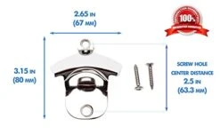 Grade Rust Proof 316 Stainless Steel Wall Mounted Bottle Opener W/ 316 Stainless Steel Mounting Screws. Perfect For Restaurants, Bars, Boats, Patios, Outdoors Or Indoors. 11 Grade Rust Proof 316 Stainless Steel Wall Mounted Bottle Opener W/ 316 Stainless Steel Mounting Screws. Perfect For Restaurants, Bars, Boats, Patios, Outdoors Or Indoors. -KitchenAid Shop 41zmhoUfpkL