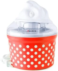 Ice Cream, Sorbet & Frozen Yogurt Maker - Homemade Gelato & Soft Serve Ice Cream Maker Machine With 4 Glass Cups - Double-Insulated Freezer Bowl, Mixing Paddle, Lid - 1.5 Quart Capacity -KitchenAid Shop 41zqs9v47UL. AC