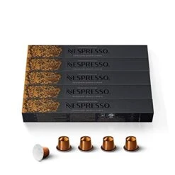 Nespresso Capsules OriginalLine, Livanto, Medium Roast Espresso Coffee, 50 Count Coffee Pods, Brews 1.35 Ounce (ORIGINAL LINE ONLY)10 Count (Pack Of 5)