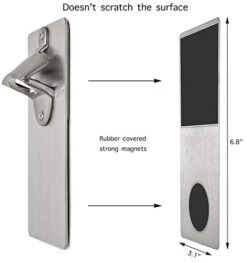 Beer Bottle Opener Wall Mounted With Magnetic Cap Catcher Wall Mount Bottle Opener Magnet | Beer Gifts For Men | Father's Day | Man Cave Decor Accessories | Dad Birthday Gift -KitchenAid Shop 41zsZXnS8FL