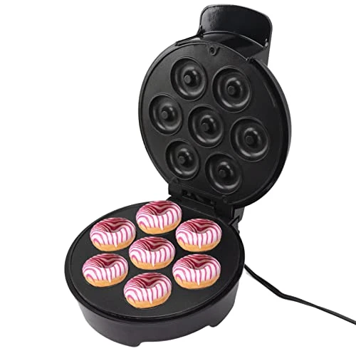 Mini Donut Maker Machine, Non Stick Portable Electric Doughnut Maker Baking Pan For Home Snacks Dessert Breakfast With Indicator Lights, Double Sided Donut Making Machine 4 Mini Donut Maker Machine, Non Stick Portable Electric Doughnut Maker Baking Pan For Home Snacks Dessert Breakfast With Indicator Lights, Double Sided Donut Making Machine - Image 2