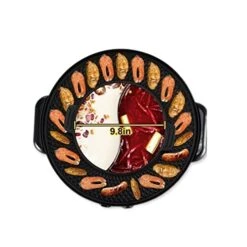 MODGE Soup Pot Household Multi-Function Electric Hot Pot Barbecue Integrated Pot Barbecue Pan Pan Frying And Frying Dual-Purpose Pot Barbecue Machine