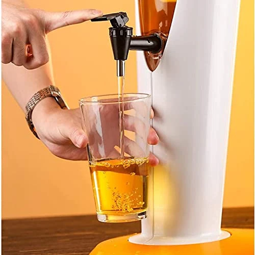 GOOFFY Beer Dispenser For Bar,Drinks Dispenser For Partie Beer Tower, 3L Clear Beverage Tower Dispenser, Party Beer Dispenser, With Colorful Lights And Removable Ice Tube, Easy To Clean, Party, Restau 5 GOOFFY Beer Dispenser For Bar,Drinks Dispenser For Partie Beer Tower, 3L Clear Beverage Tower Dispenser, Party Beer Dispenser, With Colorful Lights And Removable Ice Tube, Easy To Clean, Party, Restau - Image 3