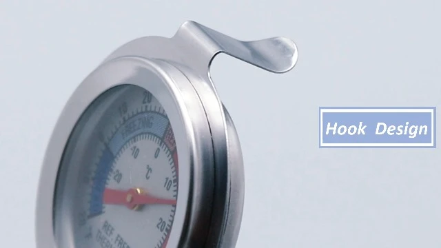 Refrigerator Thermometers Large Dial Freezer Thermometer With Dual-Scale -30~30°C/-20~80°F For Freezer Refrigerator Cooler, Hooks Or Stands Alone Thermometers Durable Steel (Pack Of 2) 9 Refrigerator Thermometers Large Dial Freezer Thermometer With Dual-Scale -30~30°C/-20~80°F For Freezer Refrigerator Cooler, Hooks Or Stands Alone Thermometers Durable Steel (Pack Of 2) - Image 7