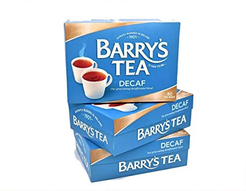 Decaf Blend 80 Teabags (3 Pack), Fresh From Barry's Tea In Ireland 3 Decaf Blend 80 Teabags (3 Pack), Fresh From Barry's Tea In Ireland