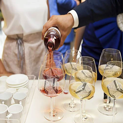 Stainless Steel Ice Cubes For Chilled Whiskey - Reusable Set Of 8 With Tongs - Keep Your Drinks Cold Without Diluting 7 Stainless Steel Ice Cubes For Chilled Whiskey - Reusable Set Of 8 With Tongs - Keep Your Drinks Cold Without Diluting - Image 5