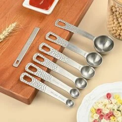 Measuring Cups, Measuring Cups And Spoons Set, 6 Measuring Spoons Set And 5 Measuring Cup Set, Stainless Steel Measuring Cups, Metal Measuring Cups, Mini Teaspoon Measuring Spoons Equivalents -KitchenAid Shop 5100ySQC50L