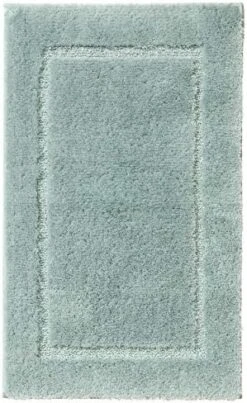 BrylaneHome Luxe Rectangular Bath Rug Bath Mat - 24I W 40I L, Spa Blue -KitchenAid Shop 51047VfxuL. AC
