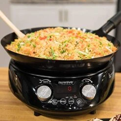 PIC Double, Portable, Powerful 1800W With 2 Large 8” Heating Coils, Independent Controls & Mosaic Induction Wok, Precise Temp Controls From 100°F To 575°F In 5°F, Wok Hei -KitchenAid Shop 51048wHKWmL