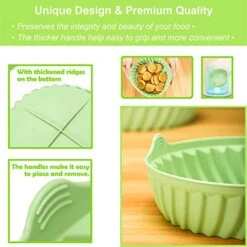 Air Fryer Silicone Pot Liner With Nanomter Mirror Surface, Round Reusable Liner For Air Fryer Basket 5-8QT 8.6inch -KitchenAid Shop 510ZvPTpBQL