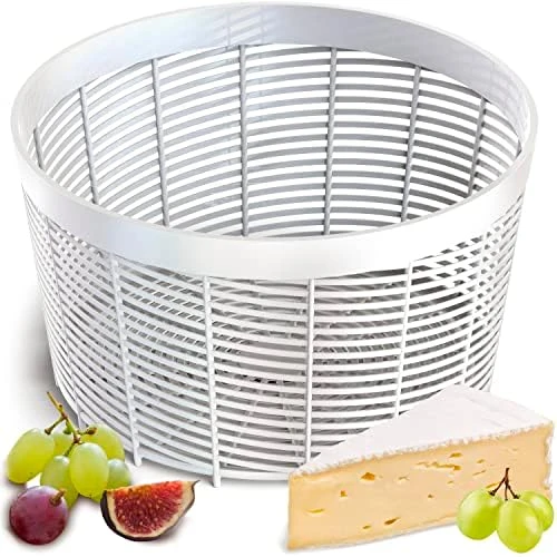 Cheese Mold – Basic Cheese Form For Cheese Making – Paneer Maker – Cheesemaking Supplies – Cheese Container For Feta Making – Cheese Basket Molds For Camembert Ricotta Brie 9 Cheese Mold – Basic Cheese Form For Cheese Making – Paneer Maker – Cheesemaking Supplies – Cheese Container For Feta Making – Cheese Basket Molds For Camembert Ricotta Brie - Image 7