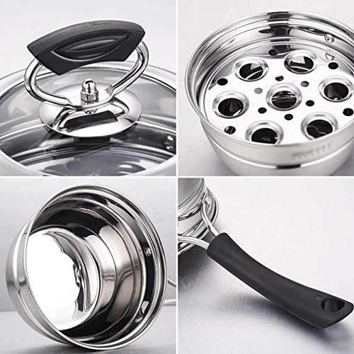 SXNBH Stainless Steel Cooking Steamer, Electric Wooden Handle, Heat Insulation And Anti-scalding, Tempered Glass Lid With Composite Bottom 8 SXNBH Stainless Steel Cooking Steamer, Electric Wooden Handle, Heat Insulation And Anti-scalding, Tempered Glass Lid With Composite Bottom - Image 6