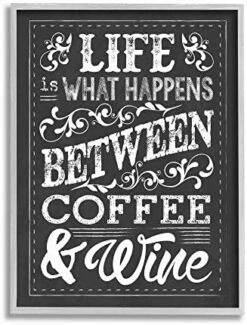 Stupell Industries Life, Between Coffee And Wine Chalk, Design By Melody Hogan -KitchenAid Shop 510l7SKKIkL. AC
