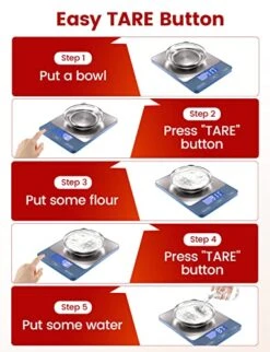 Food Scale -33lb Digital Kitchen Scale For Food Ounces Grams Rechargeable 304 Stainless Steel,Batteries And Type-C Charging | Perfect For Meal Prep, Cooking, And Baking, Blue 15 Food Scale -33lb Digital Kitchen Scale For Food Ounces Grams Rechargeable 304 Stainless Steel,Batteries And Type-C Charging | Perfect For Meal Prep, Cooking, And Baking, Blue -KitchenAid Shop 510oJn2z0AL