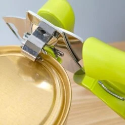 Manual Can Opener 4-in-1 Stainless Steel Professional Can Opener, Food Safety, Ultra Sharp Cutting, Smooth Edge, Bottle Can Openers Perfect For Seniors With Arthritis (Green) -KitchenAid Shop 5111AnNjrjL