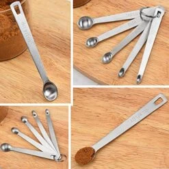 Measuring Spoons Set - Set Of 5 PCS Stainless Steel Mini Measuring Spoons, Teaspoons For Measuring Dry And Liquid Ingredients, Fits In Spice Jars - Tiny Small Measuring Spoons With Hold Ring 15 Measuring Spoons Set - Set Of 5 PCS Stainless Steel Mini Measuring Spoons, Teaspoons For Measuring Dry And Liquid Ingredients, Fits In Spice Jars - Tiny Small Measuring Spoons With Hold Ring -KitchenAid Shop 5111K1QosEL