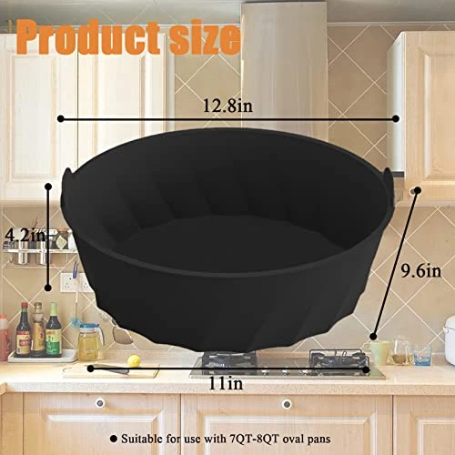 GENERIC Silicone Slow Cooker Liners - Fits For 7 8 QT Oval Crock POT - Food-Grade Material, Easy Cleanup, Reusable, Leak-Proof Alternative To Disposable Liners 4 GENERIC Silicone Slow Cooker Liners - Fits For 7 8 QT Oval Crock POT - Food-Grade Material, Easy Cleanup, Reusable, Leak-Proof Alternative To Disposable Liners - Image 2