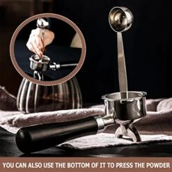 Stainless Steel Coffee Spoon And Powder Hammer 2-in-1 Tamping Coffee Scoop For Cafe Shop, Home, Kitchen, Office -KitchenAid Shop 5114qhJITeL