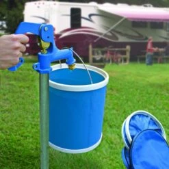 Camco Collapsible Bucket With Storage Case- Durable Pop Up Bucket With Watertight Fabric, Holds 3 Gallons Of Water - Great For RVs, Camping, Fishing, Boating, Hiking And More - Blue (42993), Blank Ski -KitchenAid Shop 511CdbIWqAL