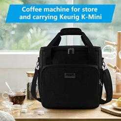 Coffee Maker Storage Bag,Waterproof Travel Carrying Organizer Case,Suitable For Kering Coffee Machines And Other Accessories,Dustproof Tote Bag With Shoulder Strap Black -KitchenAid Shop 511D0eH0gIL
