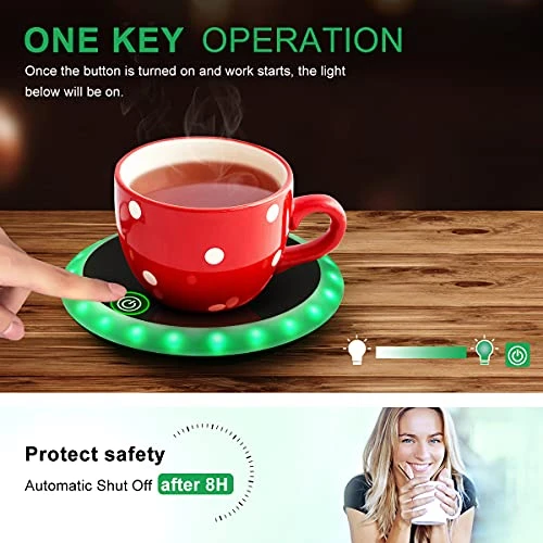 Coffee Mug Warmer Cup Warmer: Electric Canlde Warmer Plate Smart Mug Warmer For Desk Auto Shut Off Beverage Warmer Constant Temperature Home Office Use For Milk Tea Cocoa Hot Chocolate Water 7 Coffee Mug Warmer Cup Warmer: Electric Canlde Warmer Plate Smart Mug Warmer For Desk Auto Shut Off Beverage Warmer Constant Temperature Home Office Use For Milk Tea Cocoa Hot Chocolate Water - Image 5