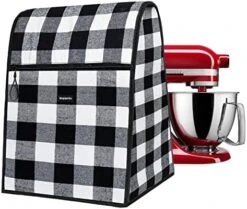 BAGSPRITE Stand Mixer Cover For KitchenAid Mixer, Kitchenaid Mixer Cover For 4.5-8 Quart Tilt Head & Bowl Lift Models, Kitchen Aid Mixer Covers - Extra Pockets For Mixer Appliance Accessories -KitchenAid Shop 511K1IuWKXL. AC