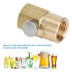 Beaxutcizh CO2 Fill Adapter,Soda Water Filling Valve Connector,Tr21x4 To W21.8-14-RH CO2 Adapter Soda Water CO2 Cylinder Adapter Filling Valve Connector For Aquarium Fish Tank -KitchenAid Shop 511KPJPpSPL 1