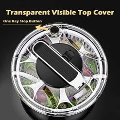 Salad Spinner Stainless Steel Large ，Press Type Salad Spinner，Kitchen Handheld Vegetable Washer Fruit Dryer Drainer Dehydrator Steel With Glass Lid，3.5L -KitchenAid Shop 511NWHfLACL