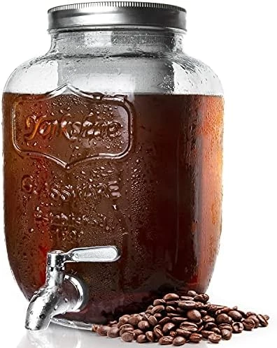 Cold Brew Coffee Maker 1 Gallon, Cold Brew Coffee Kit With Stainless Steel Spigot,Cold Brew Dispenser With Extra Thick Glass Carafe, Gallon Large Cold Brew Maker For Coffee Or Tea 8 Cold Brew Coffee Maker 1 Gallon, Cold Brew Coffee Kit With Stainless Steel Spigot,Cold Brew Dispenser With Extra Thick Glass Carafe, Gallon Large Cold Brew Maker For Coffee Or Tea - Image 6