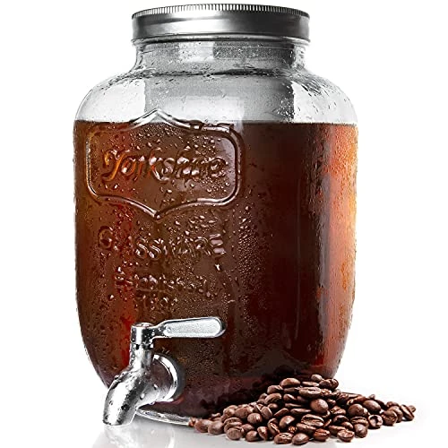 Cold Brew Coffee Maker 1 Gallon, Cold Brew Coffee Kit With Stainless Steel Spigot,Cold Brew Dispenser With Extra Thick Glass Carafe, Gallon Large Cold Brew Maker For Coffee Or Tea 3 Cold Brew Coffee Maker 1 Gallon, Cold Brew Coffee Kit With Stainless Steel Spigot,Cold Brew Dispenser With Extra Thick Glass Carafe, Gallon Large Cold Brew Maker For Coffee Or Tea