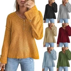 Fall Sweaters For Women 2022 Shirts Long Sleeve Floral Print Cozy Tops Blouse Crewneck Winter Relaxed Fit Tops Shirts -KitchenAid Shop 511z9Ia6uWL. AC 1