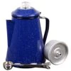 Camping Coffee Percolator Enamel Coating Gloss Finish And Glass Cap For Backpacking, Campsite, Kitchen, Over Stove And Pot Makes 8 Cups Comes With Basket For Grounds And Stainless Steel Spoon, Blue -KitchenAid Shop 5123c5ww1fL