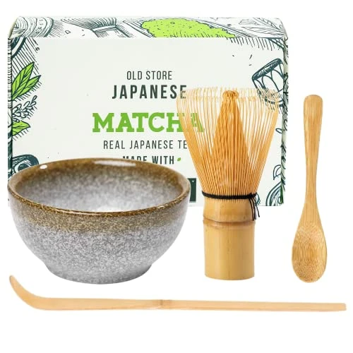 Japanese Matcha Whisk Set Matcha Tea Ceremony Set Of 4 Including 100 Prong Matcha Whisk, Traditional Scoop, Tea Spoon And Ceramic Matcha Bowls 3 Japanese Matcha Whisk Set Matcha Tea Ceremony Set Of 4 Including 100 Prong Matcha Whisk, Traditional Scoop, Tea Spoon And Ceramic Matcha Bowls