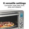 Hamilton Beach 31190C Digital Display Countertop Convection Toaster Oven With Rotisserie, Large 6-Slice, Stainless Steel