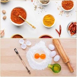 Spoon Mini Shovel Medicine Spoon, Tableware Charm, Pendants Necklace Mini Shovel For Filling Vials With Herbs, Home Supply Necklace Spoon, Gold, Silver, Antique Brass, Black Gray (24 Pieces) -KitchenAid Shop 512nX6mfJOL