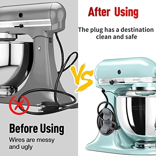 Cord Organizer For Appliances,3 Pack Cord Wrap Cord Holder Cable Organizer For Storage Small Home Appliances, Air Fryer, Toaster, Blender, Coffee Maker 4 Cord Organizer For Appliances,3 Pack Cord Wrap Cord Holder Cable Organizer For Storage Small Home Appliances, Air Fryer, Toaster, Blender, Coffee Maker - Image 2