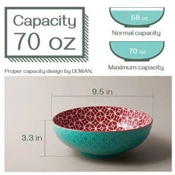 Large Serving Bowls, 9.5 Inch Fruit Salad Bowls, Decorative Serving Dishes For Entertaining, 70 OZ Pasta Bowls Set Of 2, Vibrant Color Ramen Bowls For Party, Mothers Day Gift, Home Decor -KitchenAid Shop 512sND5HTML