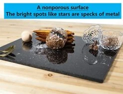 Gulploug Natural Midnight Granite Pastry Board - Ultra-Thin & Lightweight Granite Slab For Baking & Cutting - Black, 13.5 Pounds - 16x20x2/5 Inch Size Perfect For Kitchens & Bakeries! -KitchenAid Shop 5131O8W9g2L