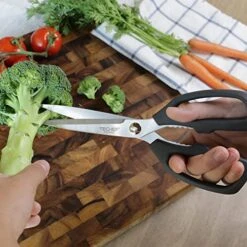 Kitchen Shears, All Purpose Scissors, Dishwasher Safe, Heavy Duty Meat Scissors Poultry Shears, Stainless Steel, Made In Korea (Dark Gray) -KitchenAid Shop 5137ArcmYUL