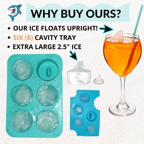 Hark Gifts For Shark Lovers Cool Shark Stuff For Shark Party- Shark Mold Ice Molds Fun Shapes For Shark Theme Birthday Party Supplies - Fun Ice Cube Trays Perfect Funny Shark Fin Craft Ice Cube Molds 4 Hark Gifts For Shark Lovers Cool Shark Stuff For Shark Party- Shark Mold Ice Molds Fun Shapes For Shark Theme Birthday Party Supplies - Fun Ice Cube Trays Perfect Funny Shark Fin Craft Ice Cube Molds - Image 2